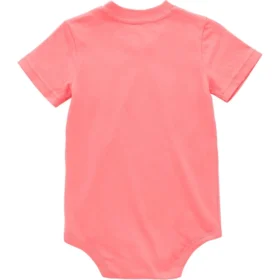 Body infantil de manguitos curtos com bolso (bebé)
