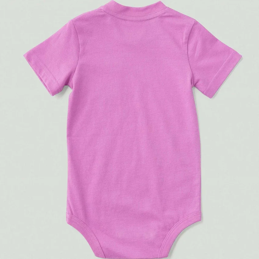 Body infantil de manguitos curtos com bolso (bebé)