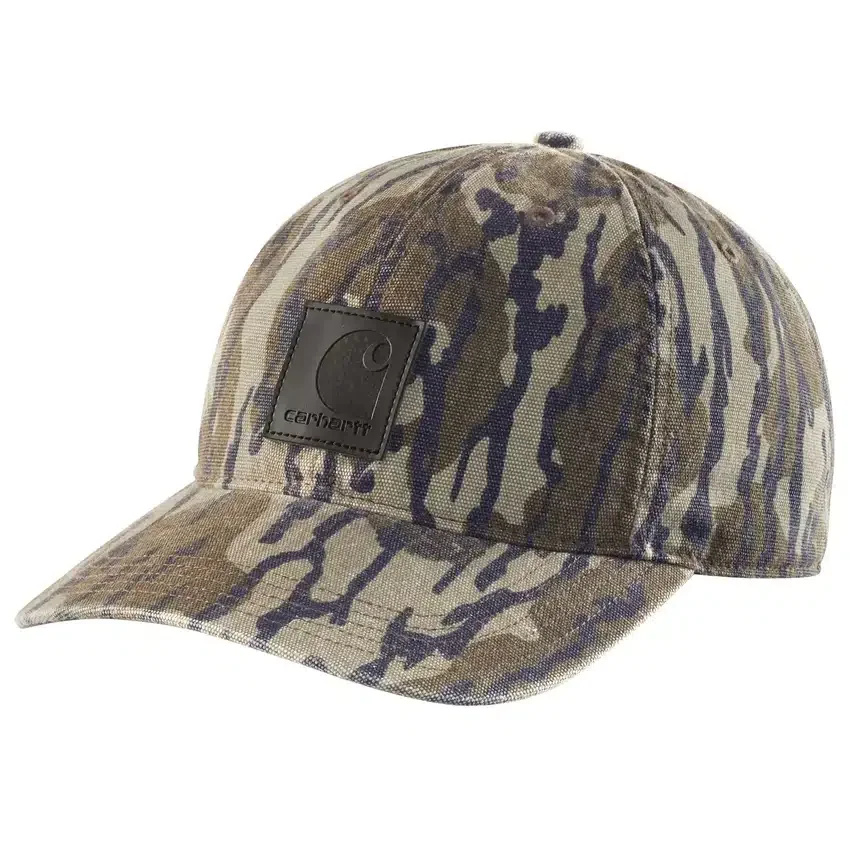 Boné de basebol em lona com padrão camuflado