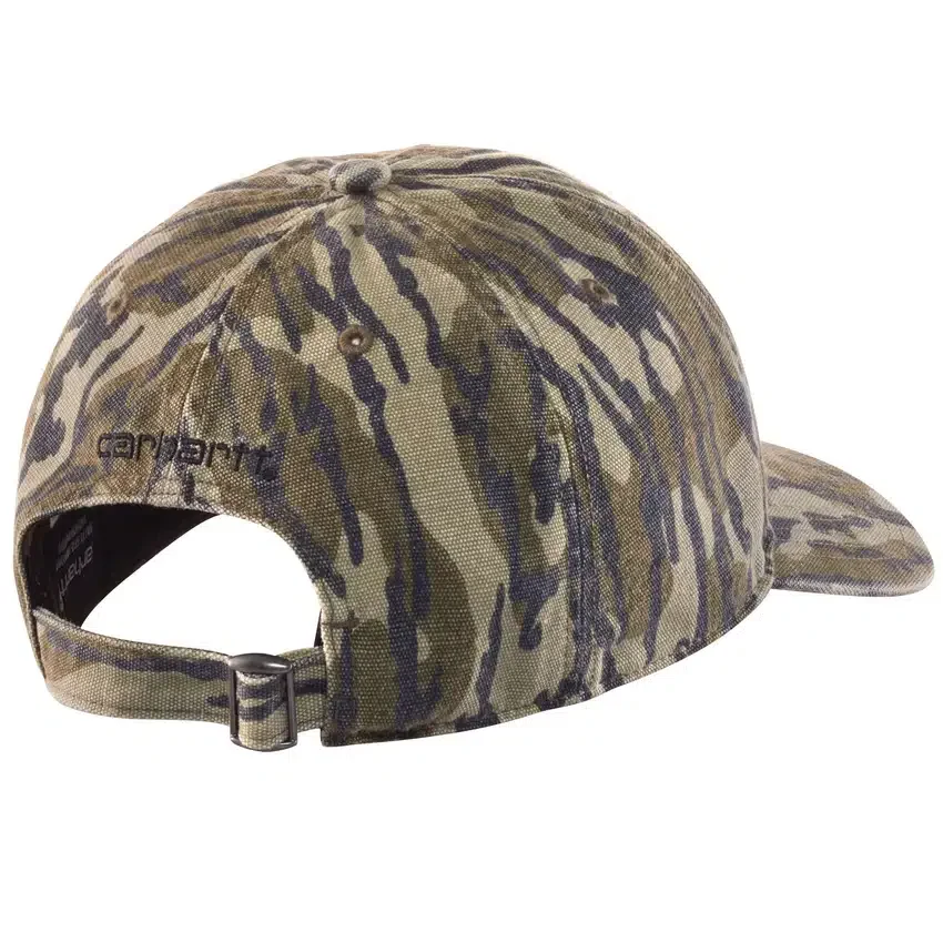 Boné de basebol em lona com padrão camuflado