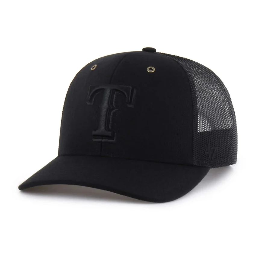 Boné de camionista dos Texas Rangers '47