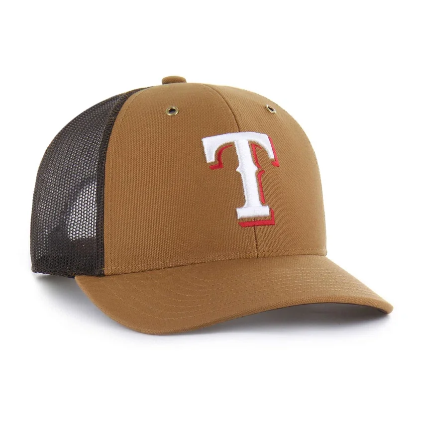 Boné de camionista dos Texas Rangers '47