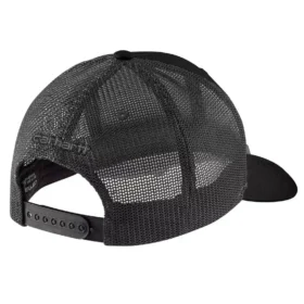 Boné de camionista Rugged Flex™ em sarja com malha nas costas e emblema