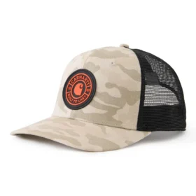 Boné de camuflagem tipo «trucker» com parte traseira em malha ripstop