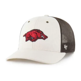 Boné Trucker '47 não tingido dos Arkansas Razorbacks