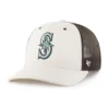 Boné Trucker '47 não tingido dos Seattle Mariners