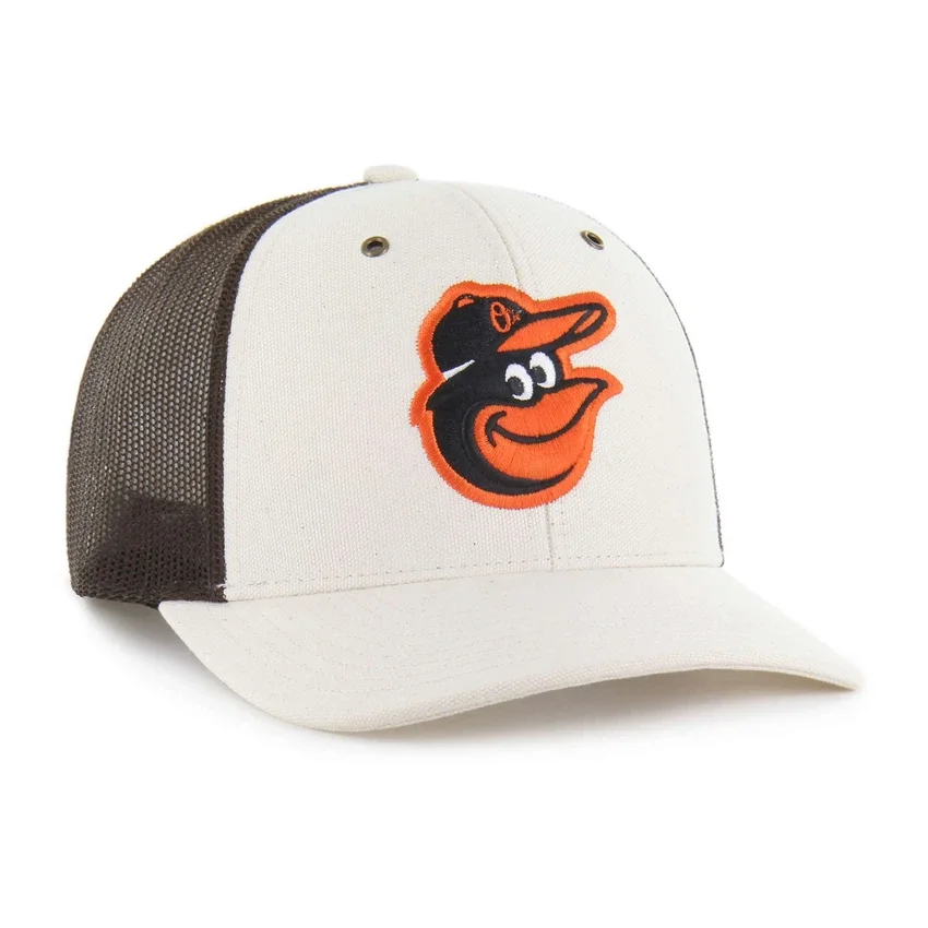 Boné Trucker '47 sem tingir dos Baltimore Orioles