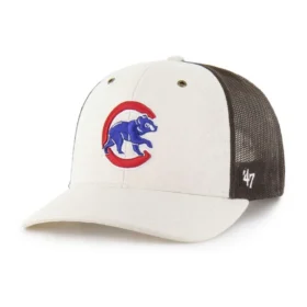 Boné Trucker '47 sem tingir dos Chicago Cubs