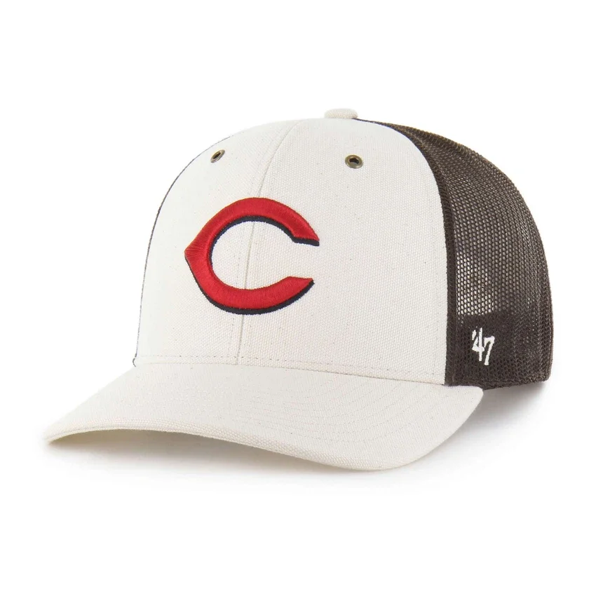 Boné Trucker '47 sem tingir dos Cincinnati Reds