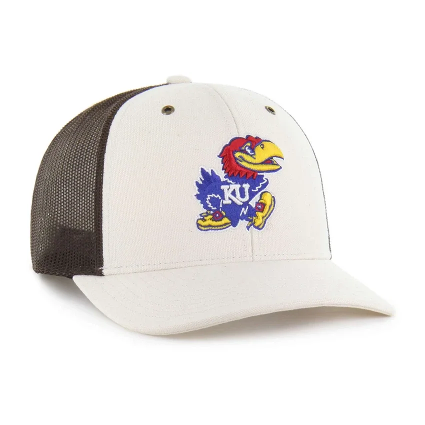 Boné Trucker '47 sem tingir dos Kansas Jayhawks