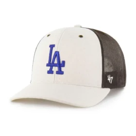 Boné Trucker '47 sem tingir dos Los Angeles Dodgers