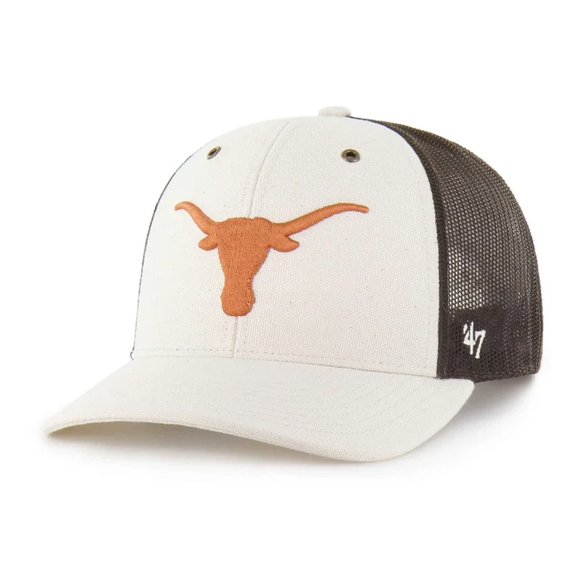 Boné Trucker '47 sem tingir dos Texas Longhorns