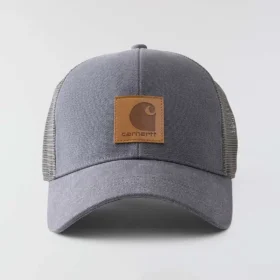 Boné Trucker com parte traseira em malha de lona lavada