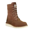 Bota de inverno feminina com cunha isolada, impermeável e rebatível, de 8"