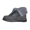 Bota de inverno feminina com cunha isolada, impermeável e rebatível, de 8"
