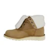 Bota de inverno feminina com cunha isolada, impermeável e rebatível, de 8"