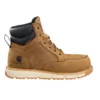 Bota de trabalho feminina Millbrook de 6" com biqueira Nano impermeável e salto em cunha