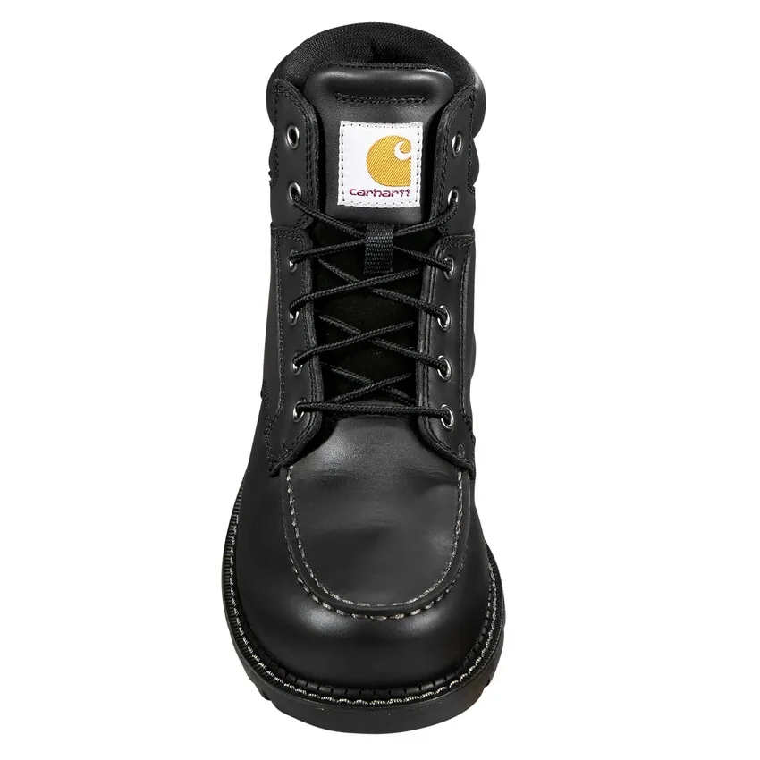 Bota de trabalho feminina Millbrook de 6" com biqueira Nano impermeável e salto em cunha