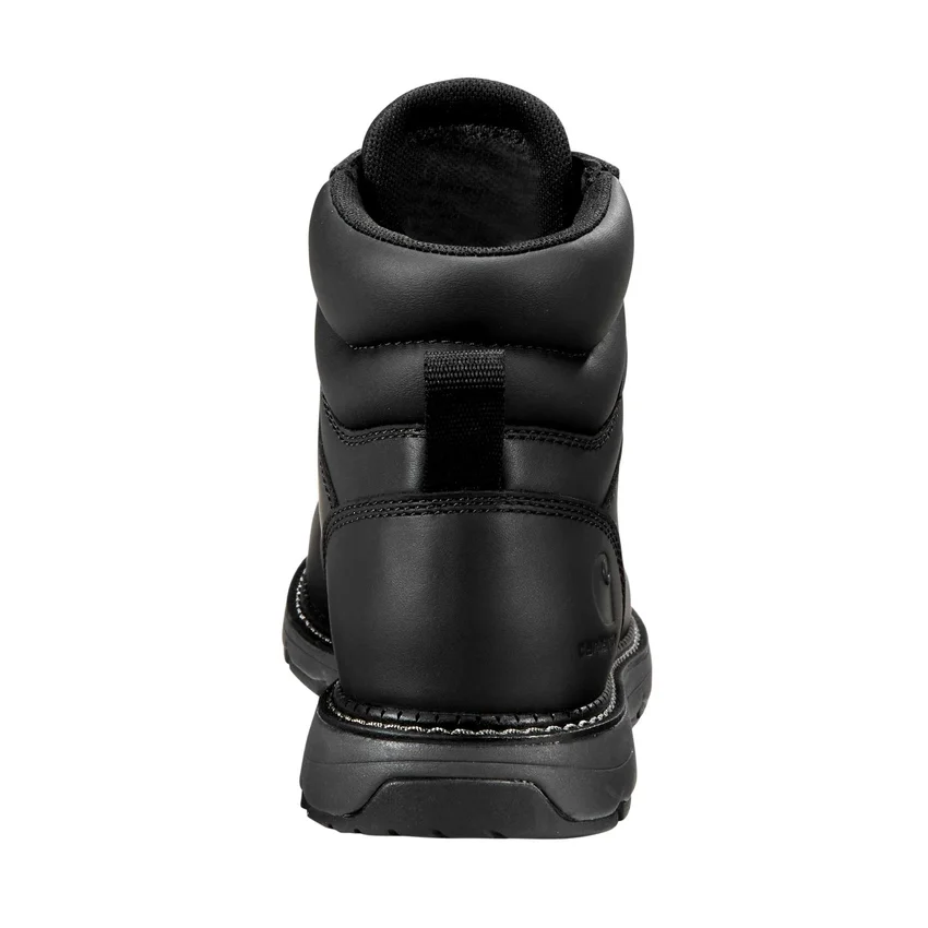 Bota de trabalho feminina Millbrook de 6" com biqueira Nano impermeável e salto em cunha