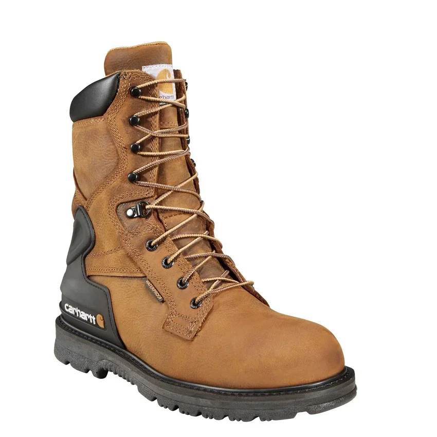 Bota de trabalho impermeável Heritage com biqueira de aço de 8"