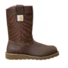 Bota Wellington com biqueira de aço, 10", impermeável e com salto em cunha