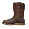 Bota Wellington com biqueira de aço, 10", impermeável e com salto em cunha