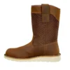 Bota Wellington com biqueira de aço, 10", impermeável e com salto em cunha