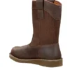 Bota Wellington com biqueira de aço, 10", impermeável e com salto em cunha