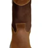 Bota Wellington com biqueira de aço, 10", impermeável e com salto em cunha