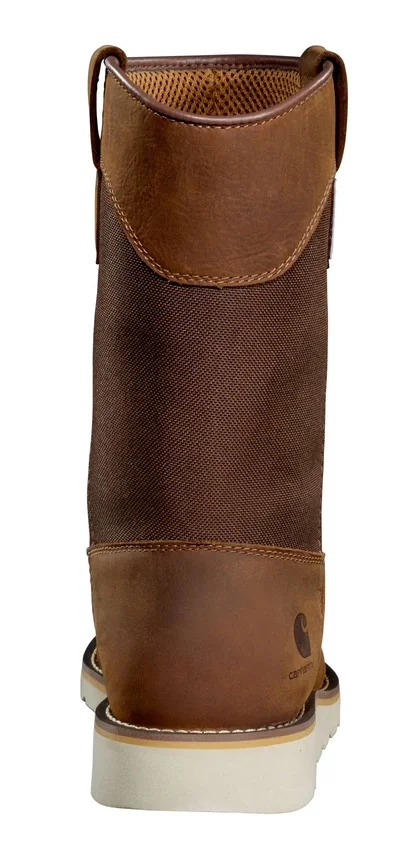 Bota Wellington com biqueira de aço, 10", impermeável e com salto em cunha