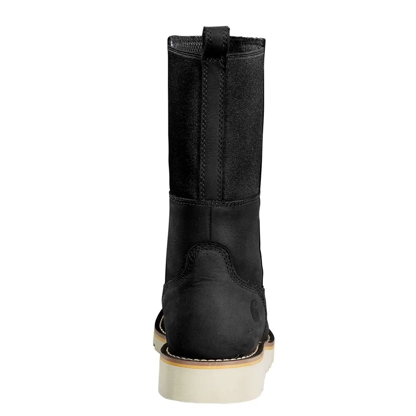 Bota Wellington com cunha, biqueira macia e impermeável de 10" para mulher