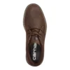 Botas Chukka com biqueira lisa e salto em cunha