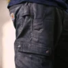 Calças cargo de corte reto descontraído em tecido ripstop com joelhos reforçados - Calças de trabalho