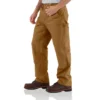 Calças de carpinteiro carhartt B136 para homem, de corte reto e largo, em tecido de algodão lavado, com joelhos reforçados