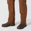 Calças de carpinteiro para homem da série Crafted, de corte largo e perna reta, em tecido de algodão, com joelhos reforçados