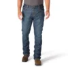 Calças de ganga de trabalho masculinas com corte «bootcut» descontraído e tecido «Rugged Flex»