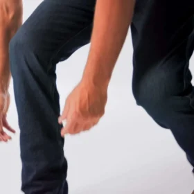 Calças de ganga de trabalho masculinas com corte «bootcut» descontraído e tecido «Rugged Flex»