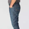 Calças de ganga de trabalho masculinas com corte «bootcut» descontraído e tecido «Rugged Flex»