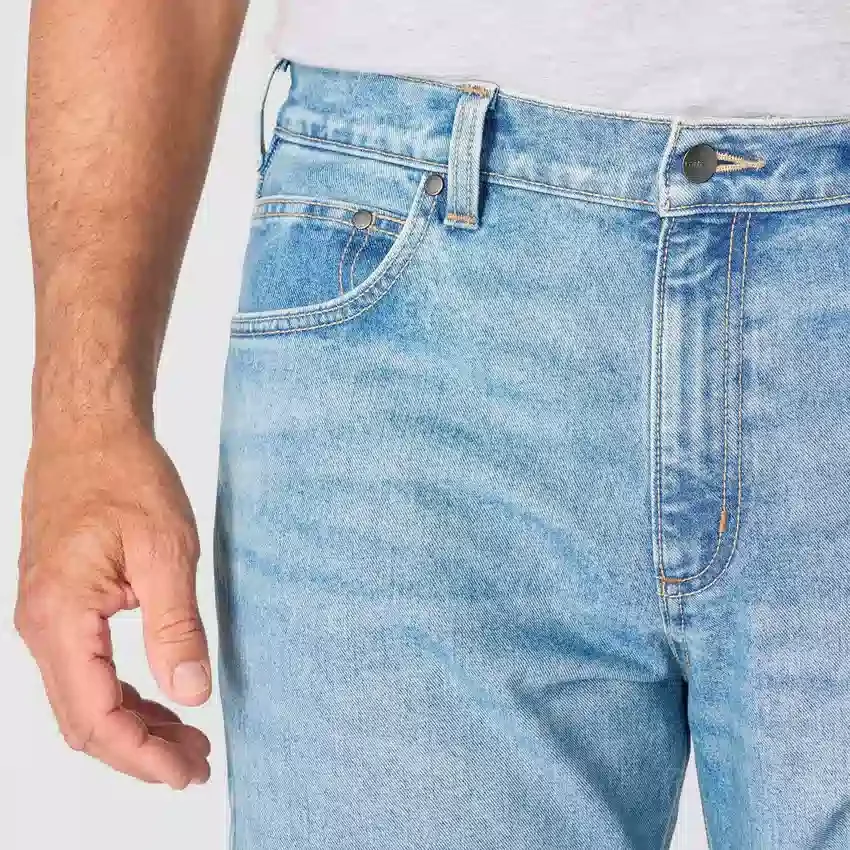 Calças de ganga de trabalho masculinas de corte largo e perna reta com tecnologia Rugged Flex