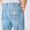 Calças de ganga de trabalho masculinas de corte largo e perna reta com tecnologia Rugged Flex