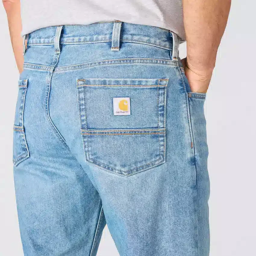 Calças de ganga de trabalho masculinas de corte largo e perna reta com tecnologia Rugged Flex