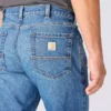 Calças de ganga de trabalho masculinas de corte largo e perna reta com tecnologia Rugged Flex