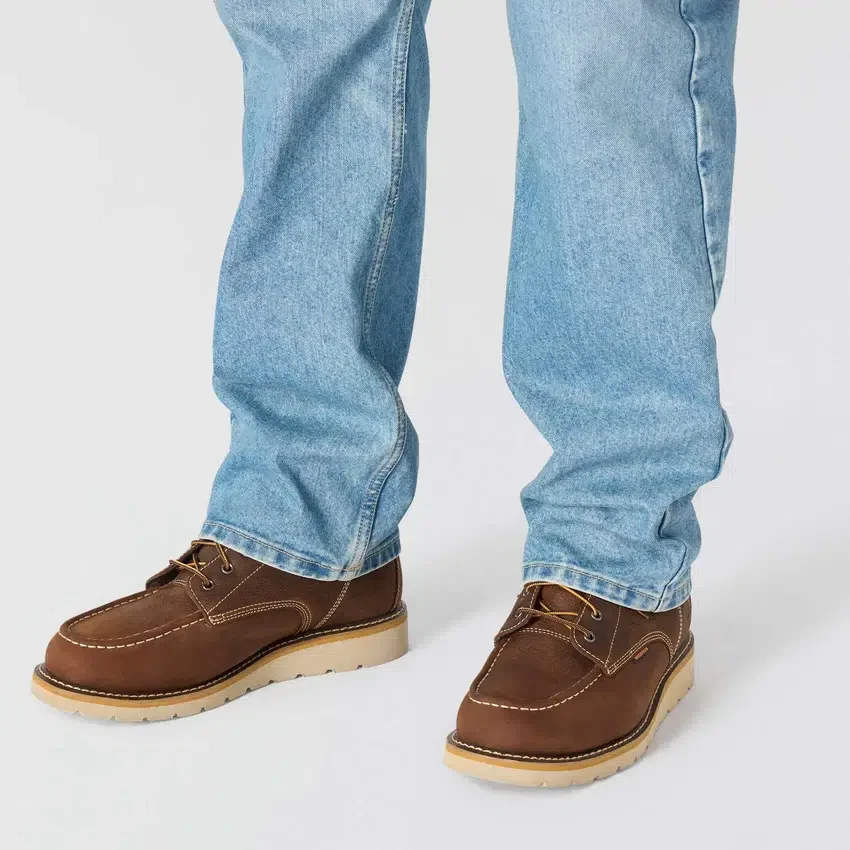 Calças de ganga de trabalho masculinas de corte largo e perna reta com tecnologia Rugged Flex