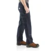 Calças de ganga de trabalho masculinas, de corte reto e descontraído, com joelhos reforçados e Rugged Flex