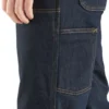 Calças de ganga de trabalho masculinas, de corte reto e descontraído, com joelhos reforçados e Rugged Flex