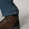 Calças de ganga de trabalho masculinas, de corte reto e descontraído, com tecido Rugged Flex