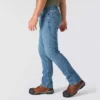 Calças de ganga de trabalho masculinas, de corte reto e descontraído, com tecido Rugged Flex