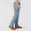 Calças de ganga de trabalho masculinas, de corte reto e descontraído, com tecido Rugged Flex