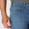 Calças de ganga de trabalho masculinas, de corte reto e descontraído, com tecido Rugged Flex
