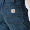 Calças de ganga de trabalho masculinas, de corte reto e descontraído, com tecido Rugged Flex
